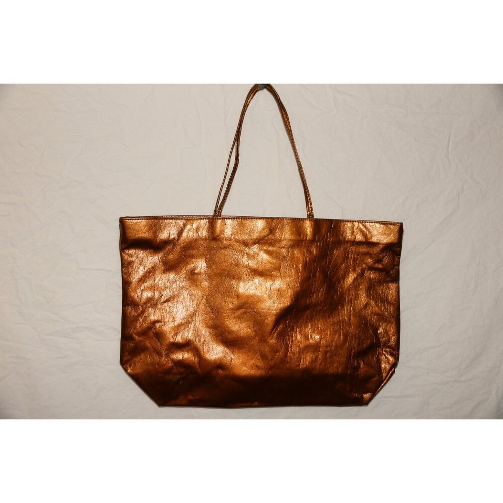 Vintage 1980s "Nite Lites" Bronze Tote Bag Purse Fully Lined Holiday Fair, Inc.